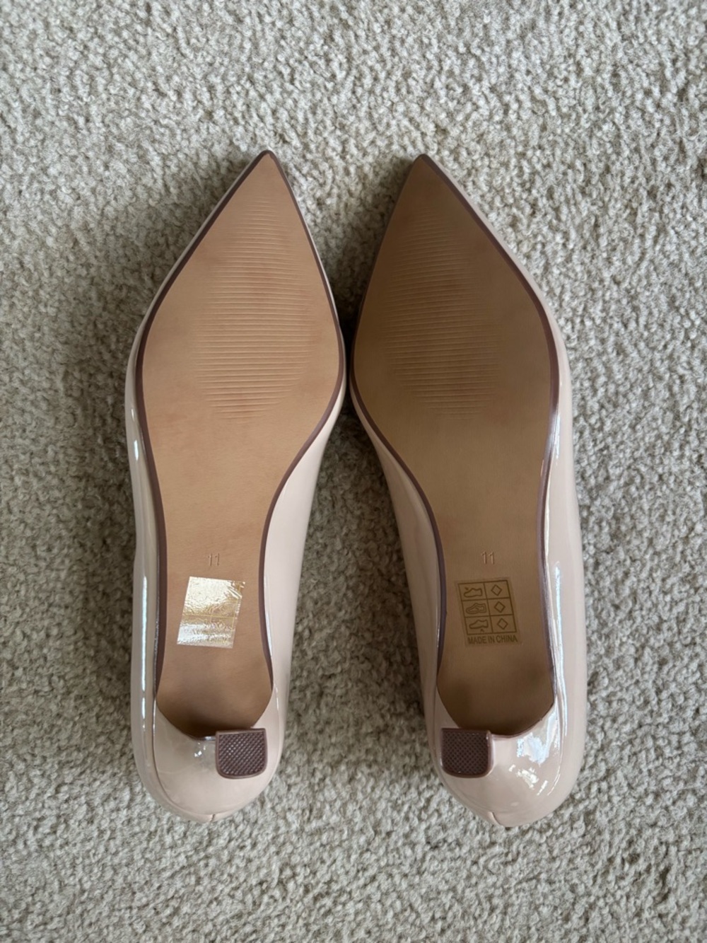Journee Collection Women's Celica Kitten Heel Pumps in Nude, Size 11, NWO Box - Picture 6 of 8